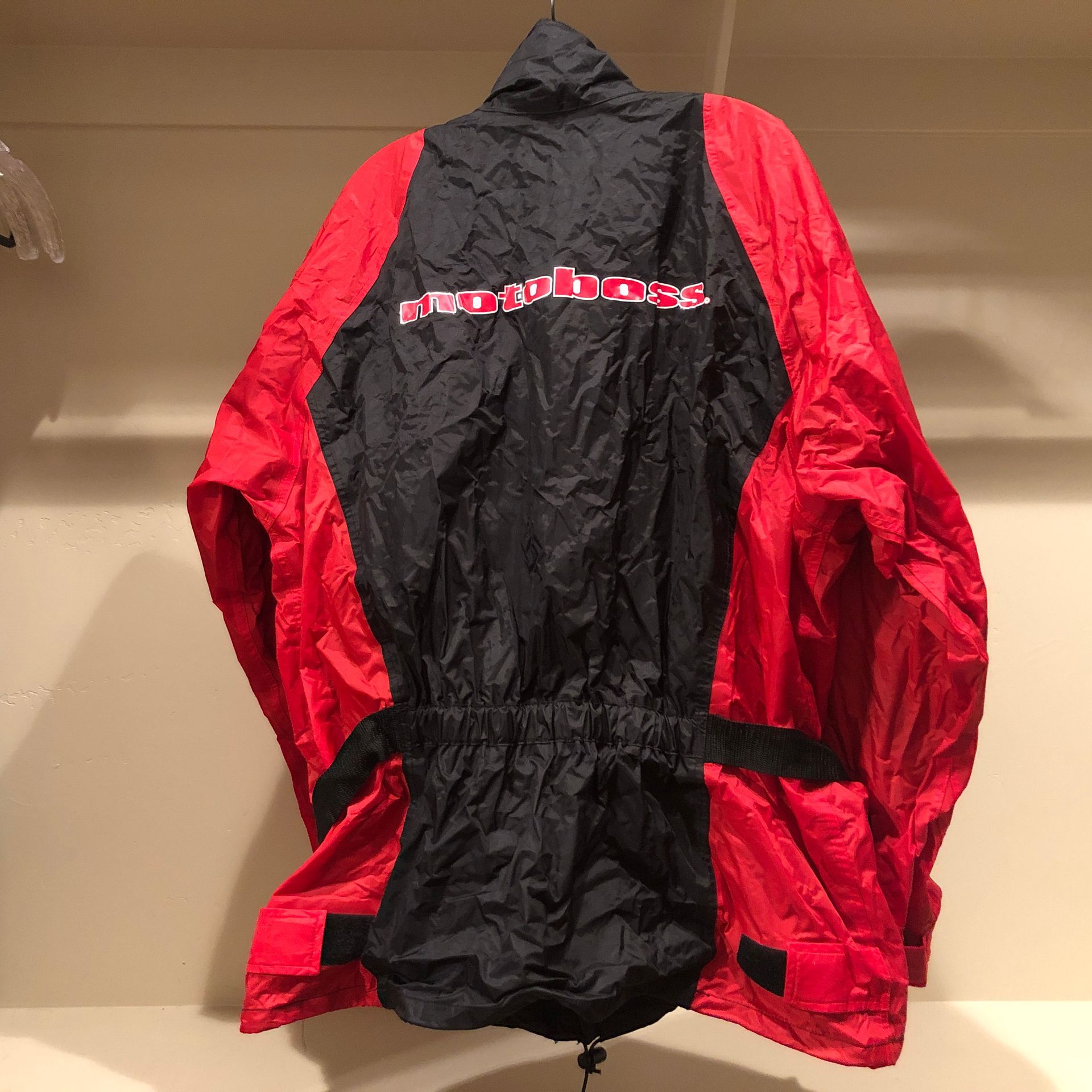 Motoboss Waterproof Motorcycle Riding Rain Jacket Packable X-Large