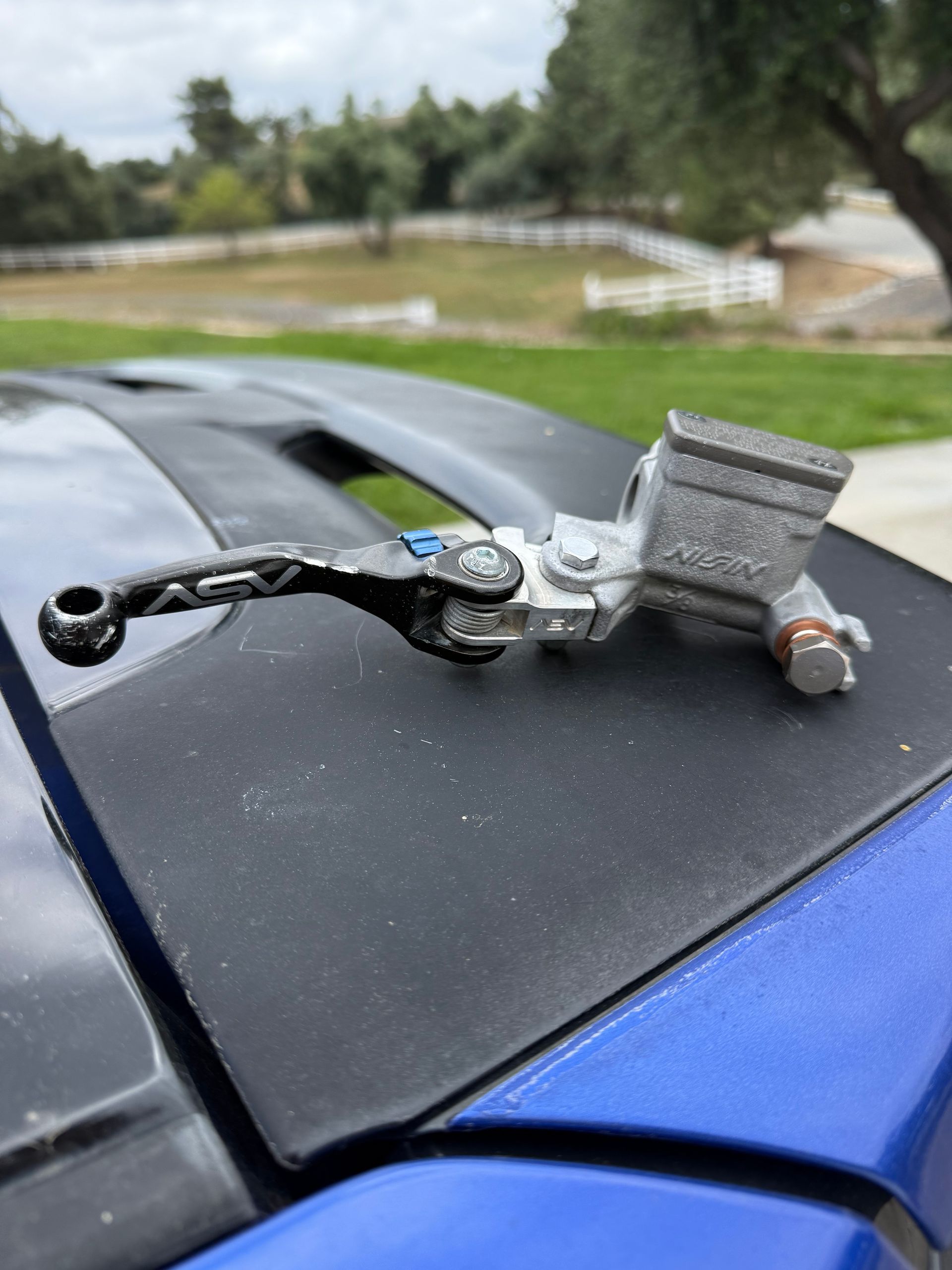 2023 YZ450f Front Brake Master Cylinder With Shorty ASV Lever 