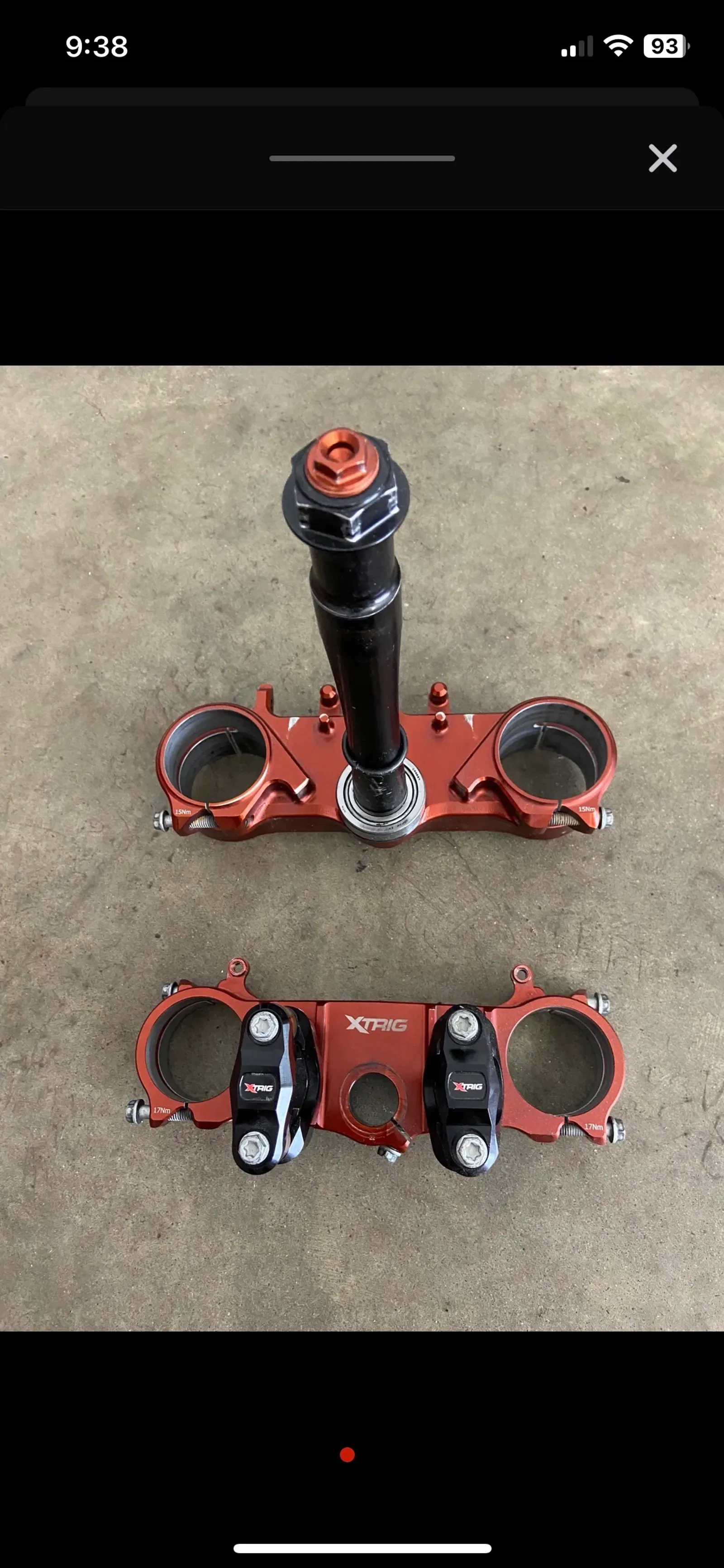 パーツ XTRIG ROCS Xtrig Pro Rocs Factory Triple Clamps w/ Phds Bar System
