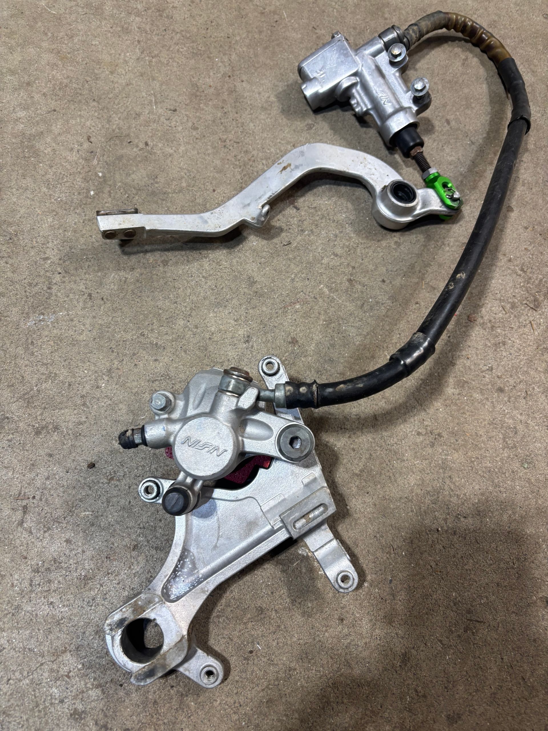 04 Rm125 Complete Rear Brake Assembly 