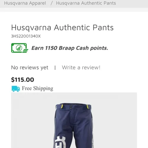 Husqvarna Apparel - Size XL