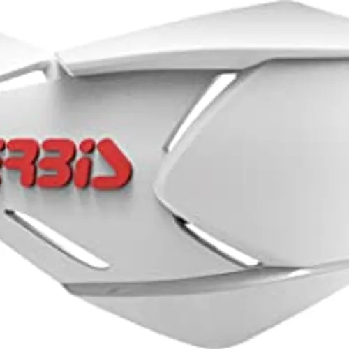 Acerbis hand guards- white with red 