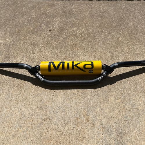 Mika Metals Pro Series Handlebars Mini Low Bend  7/8 Inch Black/Yellow