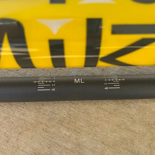 Mika Metals Pro Series Handlebars Mini Low Bend  7/8 Inch Black/Yellow