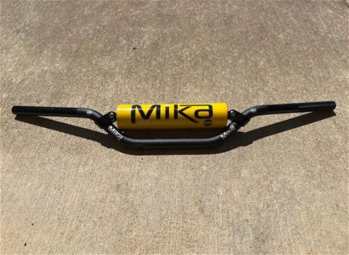 Mika Metals Pro Series Handlebars Mini Low Bend 7/8 Inch Black/Yellow $84.95