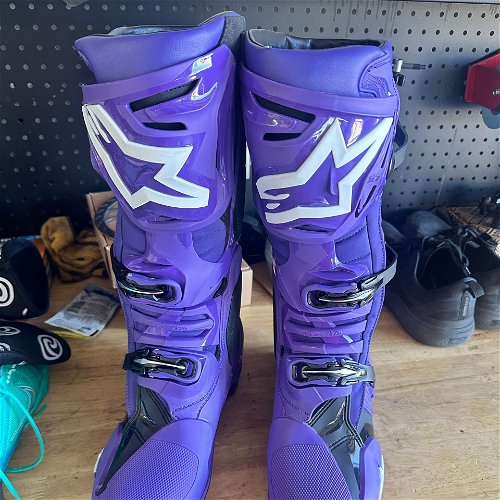 Alpinestars Purple Tech 10 Size 14 Brand New 