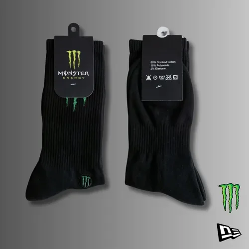 Monster Energy Premium Socks with sticker Included 