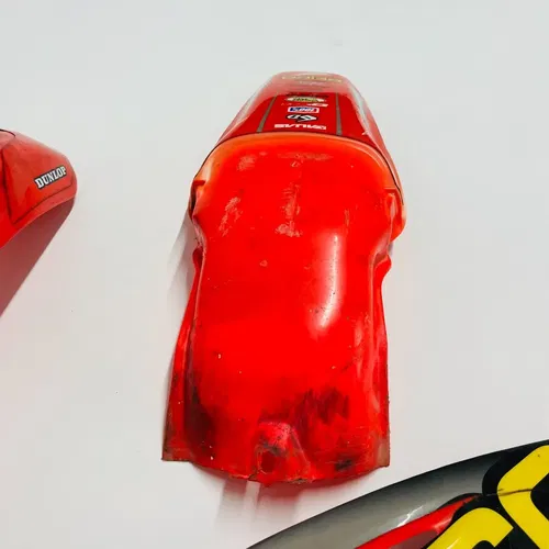 CR85 PLASTICS KIT SHROUDS FENDERS GEICO UFO HONDA CR 85 R RB (2003-2008)