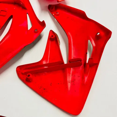 CR85 PLASTICS KIT SHROUDS FENDERS GEICO UFO HONDA CR 85 R RB (2003-2008)