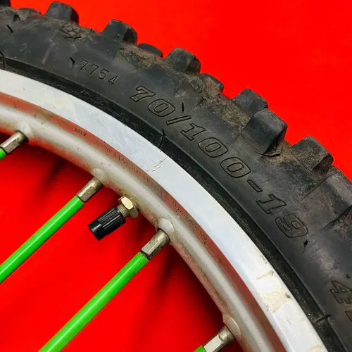 KX100 Front Wheel Complete 19" Big Wheel Genuine OEM KAWASAKI KX 85 100 (2001-13