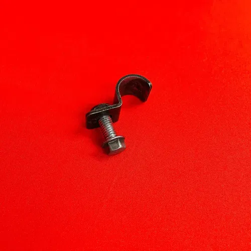 YZ85 FRONT BRAKE LINE MOUNT CLAMP UNDER FORK GENUINE OEM YAMAHA YZ 80 85 (93-18)