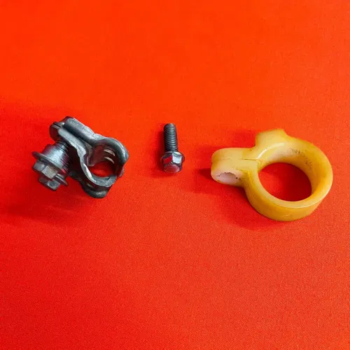CR85 FRONT BRAKE LINE GUIDE HOSE CLAMPS GENUINE OEM HONDA CR 80 85 R B