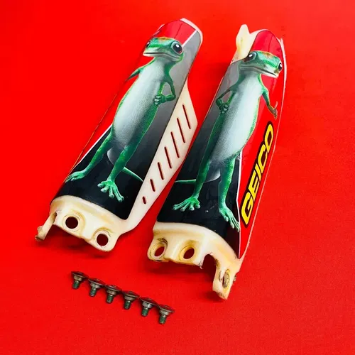 CR85 FORK GUARDS COVERS SHIELDS BOLTS GENUINE OEM HONDA CR 80 85 R B (1996-2008)