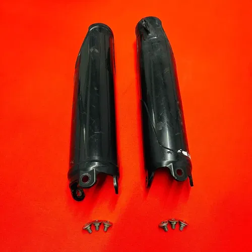 CRF250R Fork Guards Covers Black Genuine OEM HONDA CRF 250 R (2004-2008)