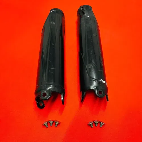 CRF250R Fork Guards Covers Black Genuine OEM HONDA CRF 250 R (2004-2008)