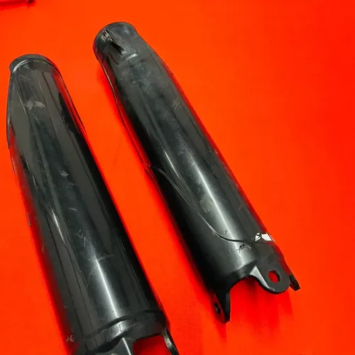 CRF250R Fork Guards Covers Black Genuine OEM HONDA CRF 250 R (2004-2008)