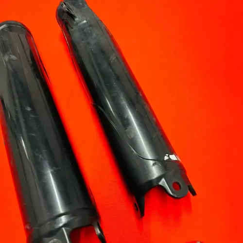 CRF250R Fork Guards Covers Black Genuine OEM HONDA CRF 250 R (2004-2008)