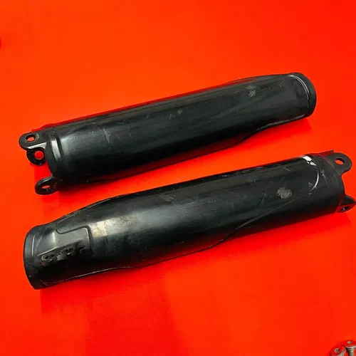 CRF250R Fork Guards Covers Black Genuine OEM HONDA CRF 250 R (2004-2008)