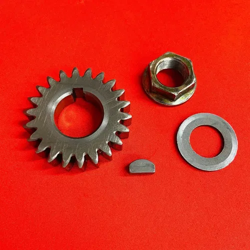KLX300 PRIMARY DRIVE GEAR WOODRUFF KEY CRANK NUT GENUINE OEM KAWASAKI KLX 300 R