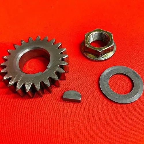 KLX300 PRIMARY DRIVE GEAR WOODRUFF KEY CRANK NUT GENUINE OEM KAWASAKI KLX 300 R