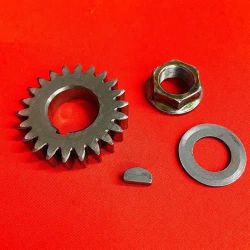 KLX300 PRIMARY DRIVE GEAR WOODRUFF KEY CRANK NUT GENUINE OEM KAWASAKI KLX 300 R