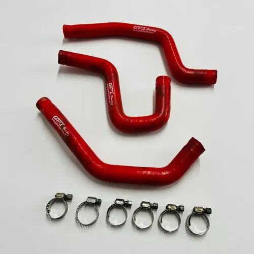 CR85 GPI RADIATOR HOSES LINES PIPES RED HONDA CR 80 85 R B (1996-2008)