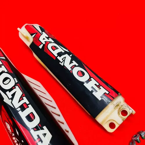 CRF150R Fork Guards Covers + Bolts Genuine OEM Honda CRF 150 R RB (2007-2024)