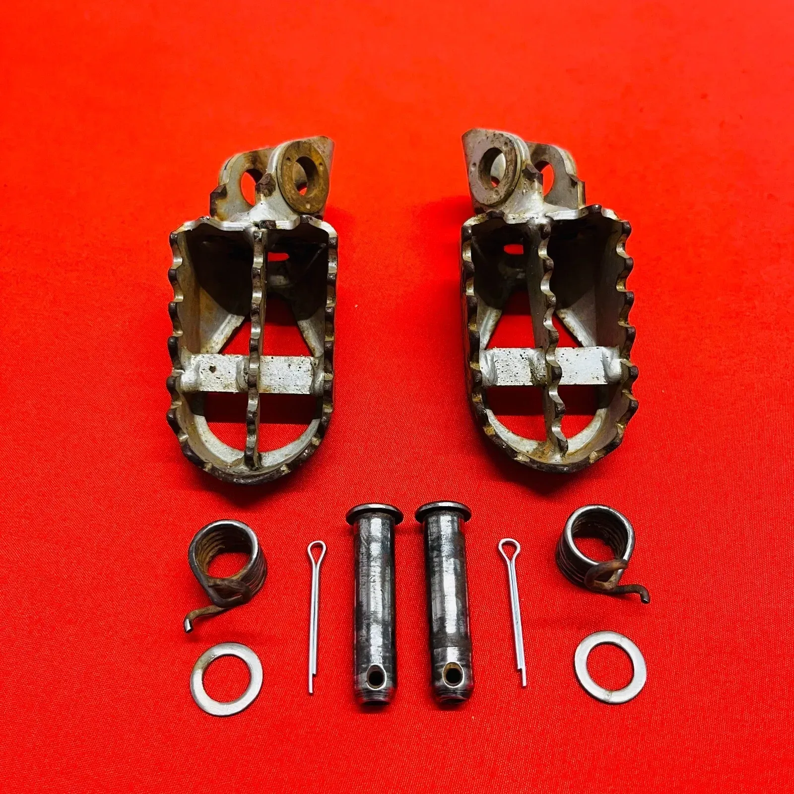 KX65 Footpegs Kit Foot Pegs Rests Genuine OEM KAWASAKI RM KX 65 (2002-2022)