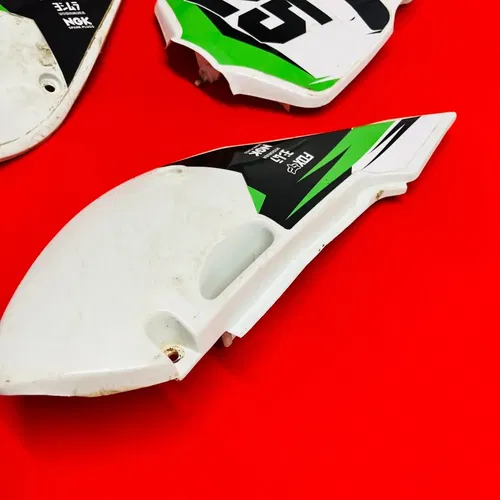 KX65 NUMBER PLATES KIT FRONT SIDE COVERS GENUINE OEM KAWASAKI RM KX 65 2000-2019