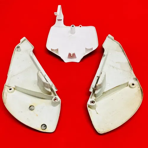 KX65 NUMBER PLATES KIT FRONT SIDE COVERS GENUINE OEM KAWASAKI RM KX 65 2000-2019