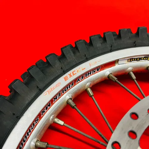 KTM65 FRONT WHEEL EXCEL RIM COMPLETE 14" GENUINE OEM KTM 65 SX (2003-2008)
