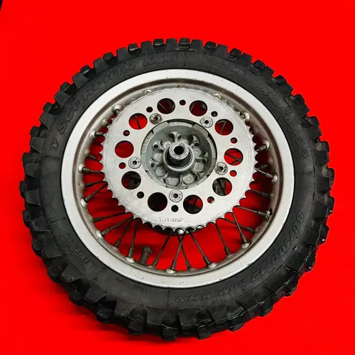 KTM65 REAR WHEEL COMPLETE 12" RIM TIRE OEM GENUINE KTM 65 SX 2003-2008
