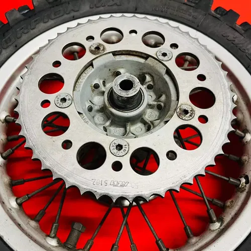 KTM65 REAR WHEEL COMPLETE 12" RIM TIRE OEM GENUINE KTM 65 SX 2003-2008