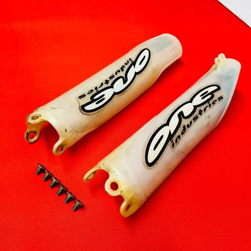 CRF250R Fork Guards Covers Plastics Genuine OEM HONDA CRF 250 R (2004-2008)