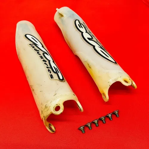 CRF250R Fork Guards Covers Plastics Genuine OEM HONDA CRF 250 R (2004-2008)