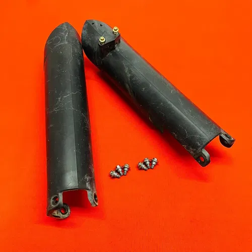 KTM450 FORK GUARDS COVERS PLASTICS GENUINE OEM KTM 250 450 XCF SXF EXC 2007-2012