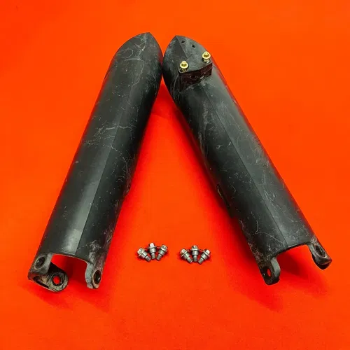 KTM450 FORK GUARDS COVERS PLASTICS GENUINE OEM KTM 250 450 XCF SXF EXC 2007-2012