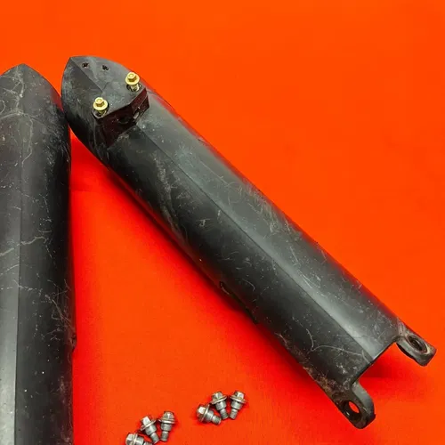 KTM450 FORK GUARDS COVERS PLASTICS GENUINE OEM KTM 250 450 XCF SXF EXC 2007-2012