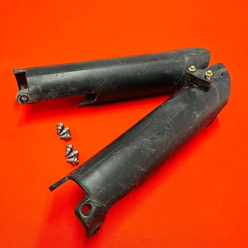KTM450 FORK GUARDS COVERS PLASTICS GENUINE OEM KTM 250 450 XCF SXF EXC 2007-2012