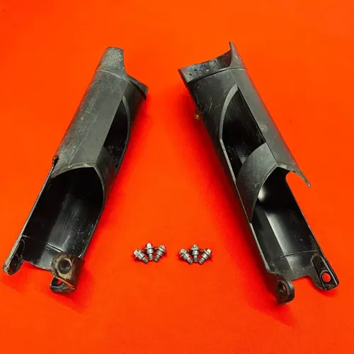KTM450 FORK GUARDS COVERS PLASTICS GENUINE OEM KTM 250 450 XCF SXF EXC 2007-2012