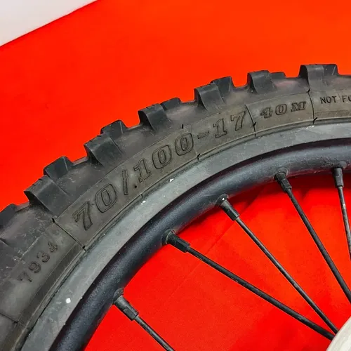 CR85 FRONT WHEEL COMPLETE 17" RIM GENUINE OEM HONDA CR 80 85 R B (1996-2008)