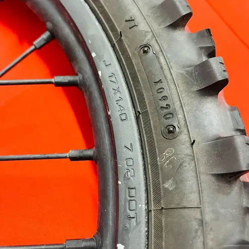 CR85 FRONT WHEEL COMPLETE 17" RIM GENUINE OEM HONDA CR 80 85 R B (1996-2008)
