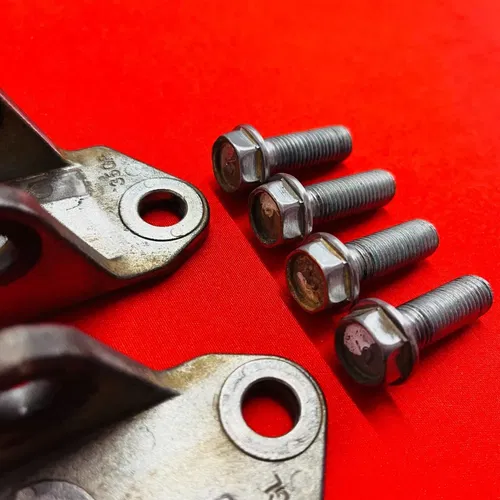 RMZ250 Foot Peg Mounts Brackets Bolts Genuine OEM SUZUKI RMZ 250 (2007-2009)
