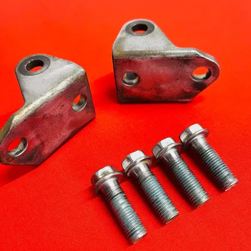 RMZ250 Foot Peg Mounts Brackets Bolts Genuine OEM SUZUKI RMZ 250 (2007-2009)