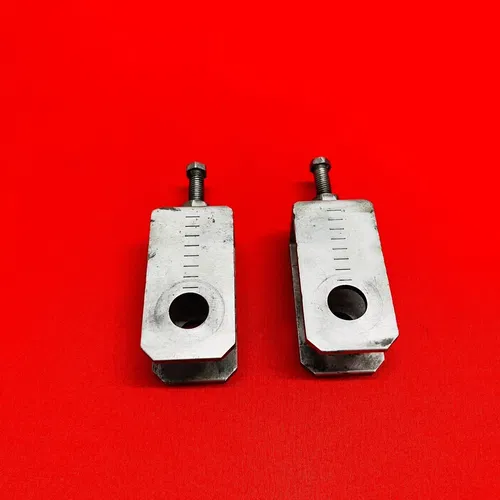 YZ85 CHAIN TENSIONERS ADJUSTERS AXLE BLOCKS GENUINE OEM YAMAHA YZ 85 (2002-2018)