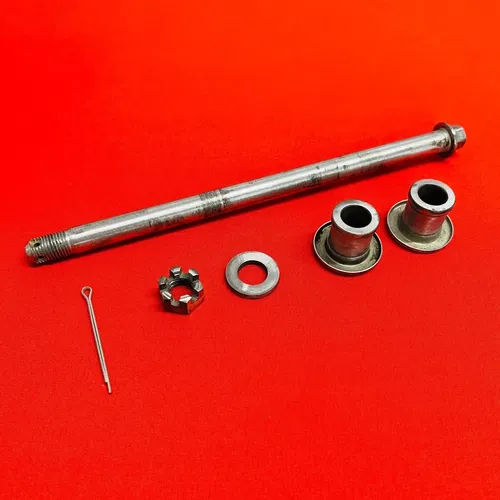 DRZ125 FRONT AXLE WHEEL BOLT COMPLETE OEM GENUINE SUZUKI DR-Z DRZ 125 L (03-07)