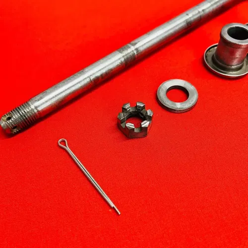 DRZ125 FRONT AXLE WHEEL BOLT COMPLETE OEM GENUINE SUZUKI DR-Z DRZ 125 L (03-07)