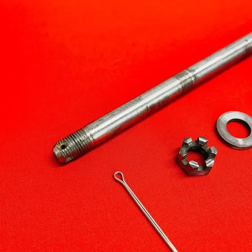 DRZ125 FRONT AXLE WHEEL BOLT COMPLETE OEM GENUINE SUZUKI DR-Z DRZ 125 L (03-07)