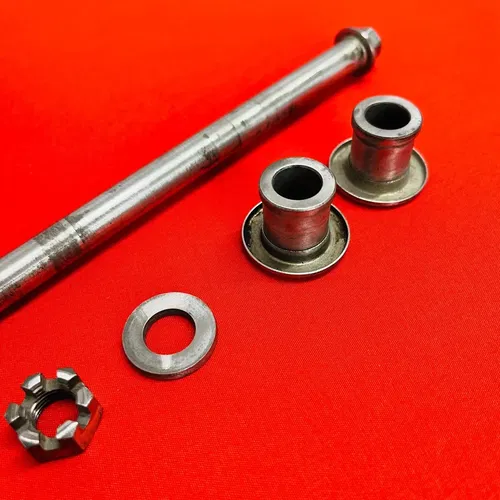 DRZ125 FRONT AXLE WHEEL BOLT COMPLETE OEM GENUINE SUZUKI DR-Z DRZ 125 L (03-07)