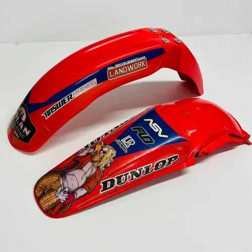 CR125 Fenders Front Rear Plastics Genuine OEM HONDA CR 125 R (2000-2001)